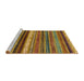 Sideview of Machine Washable Abstract Orange Rug, wshabs2265