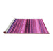 Sideview of Machine Washable Abstract Purple Modern Area Rugs, wshabs2265pur