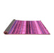 Sideview of Abstract Purple Modern Rug, abs2265pur