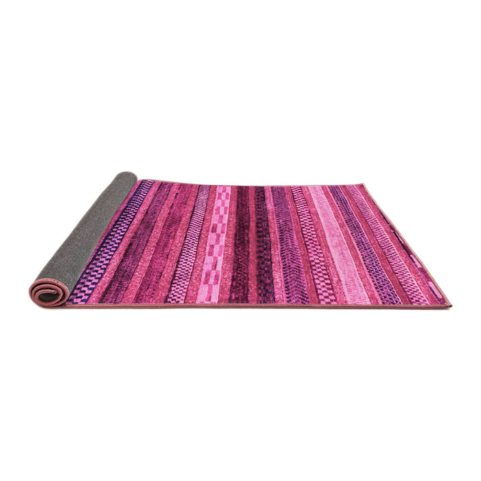 Sideview of Abstract Pink Modern Rug, abs2265pnk