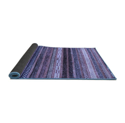 Sideview of Abstract Blue Modern Rug, abs2265blu