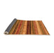 Sideview of Abstract Orange Modern Rug, abs2265org