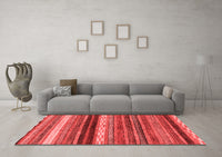 Machine Washable Abstract Red Modern Rug, wshabs2265red