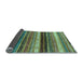 Sideview of Abstract Light Blue Modern Rug, abs2265lblu