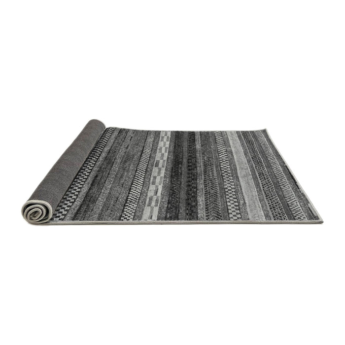 Sideview of Abstract Gray Modern Rug, abs2265gry