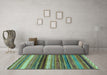 Machine Washable Abstract Light Blue Modern Rug in a Living Room, wshabs2265lblu