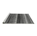 Sideview of Machine Washable Abstract Gray Modern Rug, wshabs2265gry