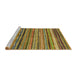 Sideview of Machine Washable Abstract Orange Rug, wshabs2266