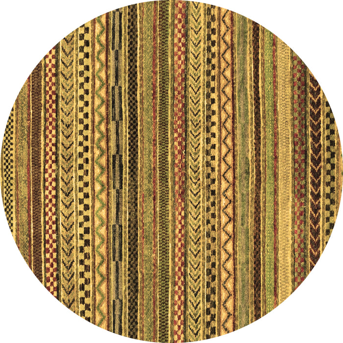 Round Machine Washable Abstract Brown Modern Rug, wshabs2266brn