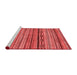 Modern Red Washable Rugs