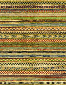 Abstract Orange Gold Modern Rug, abs2266