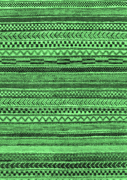 Abstract Emerald Green Modern Rug, abs2266emgrn