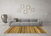 Machine Washable Abstract Brown Modern Rug in a Living Room,, wshabs2266brn