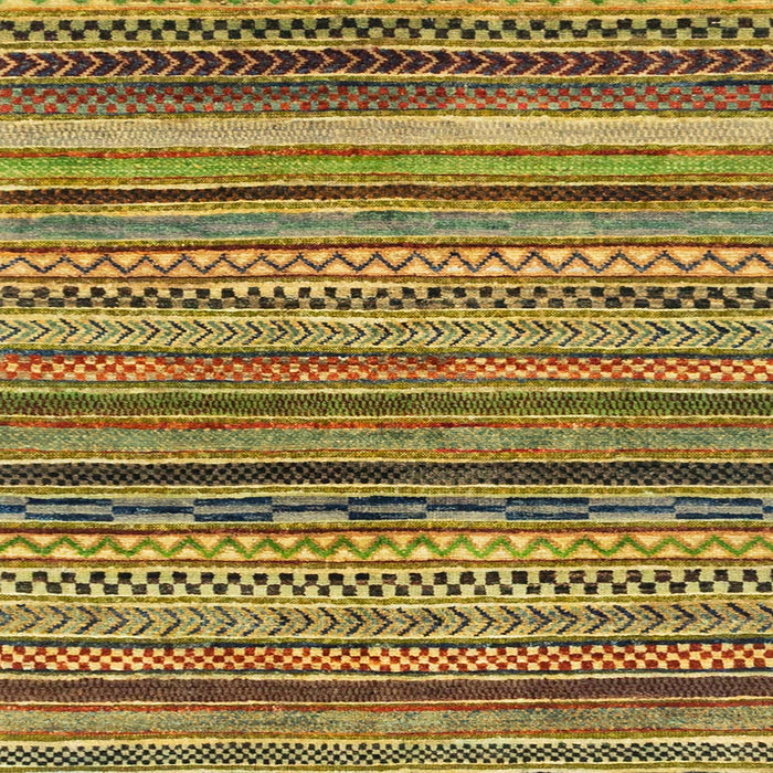 Square Abstract Orange Gold Modern Rug, abs2266