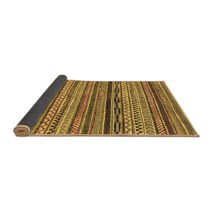 Sideview of Abstract Brown Modern Rug, abs2266brn