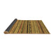 Sideview of Abstract Brown Modern Rug, abs2266brn