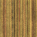 Square Abstract Brown Modern Rug, abs2266brn