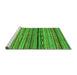 Sideview of Machine Washable Abstract Green Modern Area Rugs, wshabs2266grn