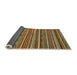 Sideview of Abstract Orange Gold Modern Rug, abs2267