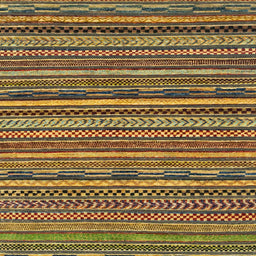 Square Abstract Orange Gold Modern Rug, abs2267