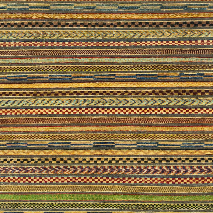 Square Machine Washable Abstract Orange Rug, wshabs2267