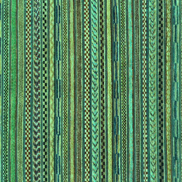 Square Machine Washable Abstract Turquoise Modern Area Rugs, wshabs2267turq