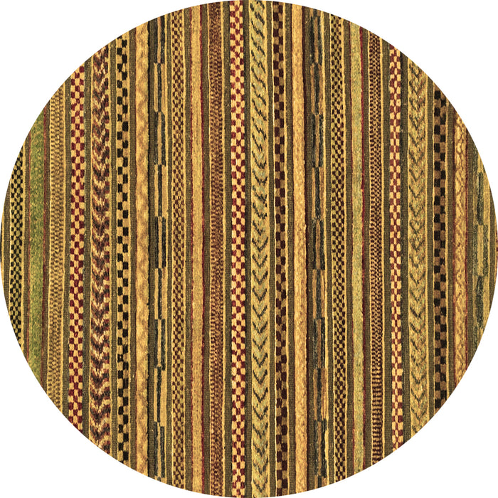 Round Machine Washable Abstract Brown Modern Rug, wshabs2267brn