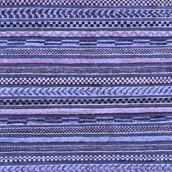 Machine Washable Abstract Blue Modern Rug, wshabs2267blu