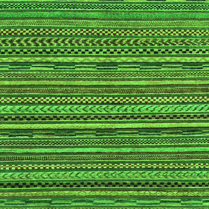 Square Machine Washable Abstract Green Modern Area Rugs, wshabs2267grn