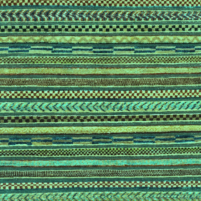 Machine Washable Abstract Turquoise Modern Area Rugs, wshabs2267turq