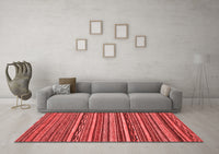 Machine Washable Abstract Red Modern Rug, wshabs2267red