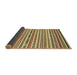 Sideview of Abstract Chrome Gold Yellow Modern Rug, abs2268