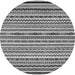 Round Abstract Gray Modern Rug, abs2268gry