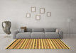 Machine Washable Abstract Brown Modern Rug in a Living Room,, wshabs2268brn