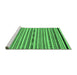 Sideview of Machine Washable Abstract Emerald Green Modern Area Rugs, wshabs2268emgrn