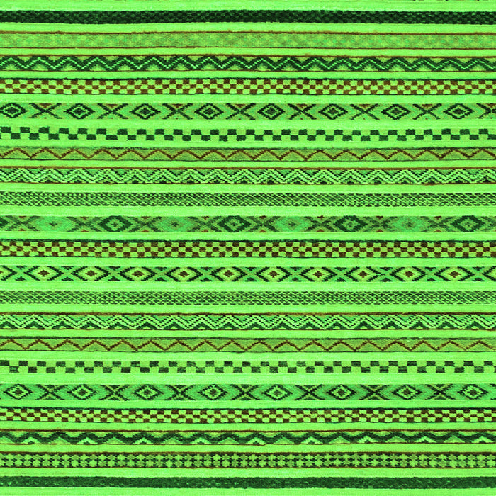 Square Abstract Green Modern Rug, abs2268grn