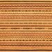 Square Machine Washable Abstract Orange Modern Area Rugs, wshabs2268org