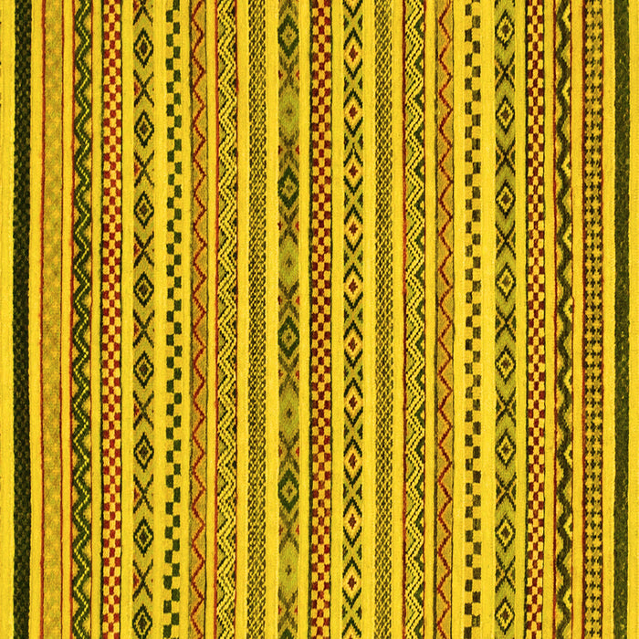 Square Abstract Yellow Modern Rug, abs2268yw