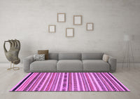 Machine Washable Abstract Purple Modern Rug, wshabs2268pur