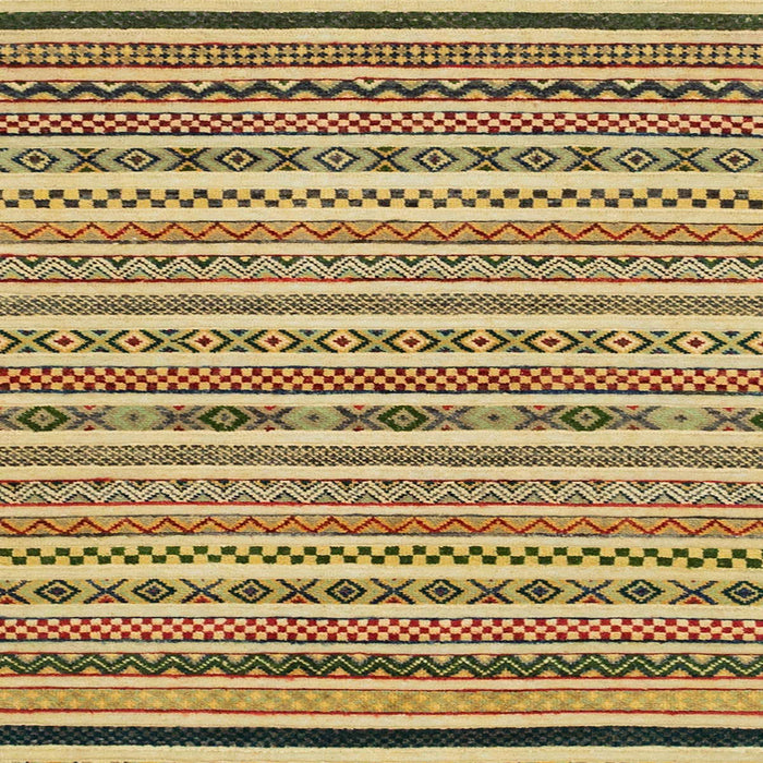 Square Abstract Chrome Gold Yellow Modern Rug, abs2268