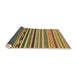 Sideview of Abstract Yellow Modern Rug, abs2269