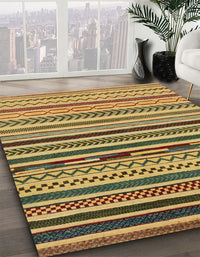 Abstract Yellow Modern Rug, abs2269