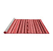 Modern Red Washable Rugs