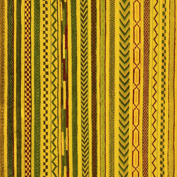 Square Abstract Yellow Modern Rug, abs2269yw