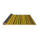 Sideview of Abstract Yellow Modern Rug, abs2269yw