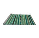 Sideview of Machine Washable Abstract Light Blue Modern Rug, wshabs2269lblu