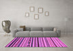 Machine Washable Abstract Purple Modern Area Rugs in a Living Room, wshabs2269pur