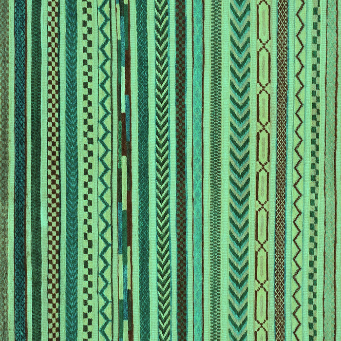 Square Machine Washable Abstract Turquoise Modern Area Rugs, wshabs2269turq