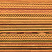 Square Abstract Orange Modern Rug, abs2269org