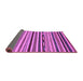 Sideview of Abstract Purple Modern Rug, abs2269pur